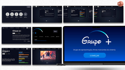 Mockup Template PowerPoint COMBO - arquivo pptx aberto no PowerPoint