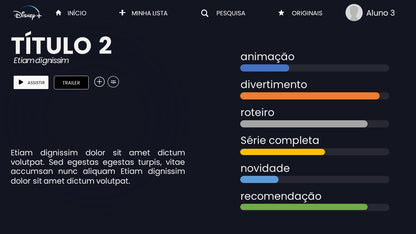 Template PowerPoint Disney+ — Slides com Magia e Estilo