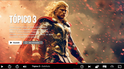 Template PowerPoint Netflix — Slides Cinematográficos para Apresentações