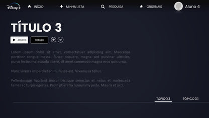 Template PowerPoint Disney+ — Slides com Magia e Estilo