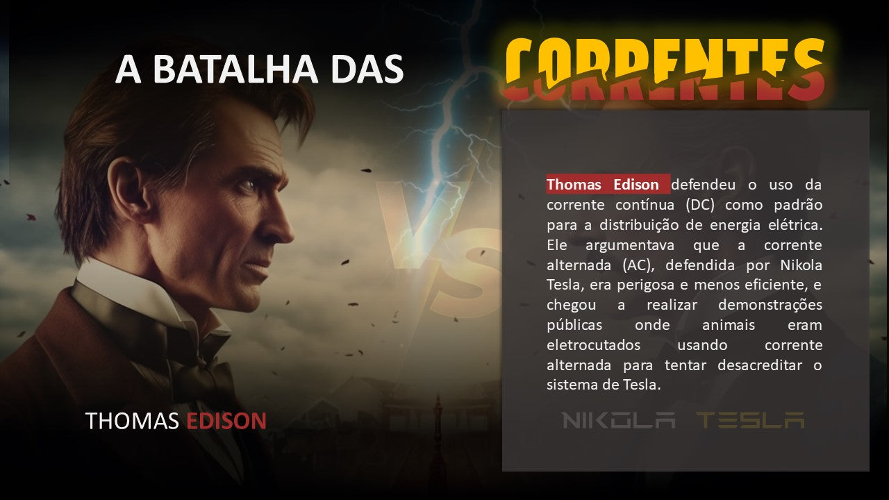 Template inspirado na obra de Nicola Tesla