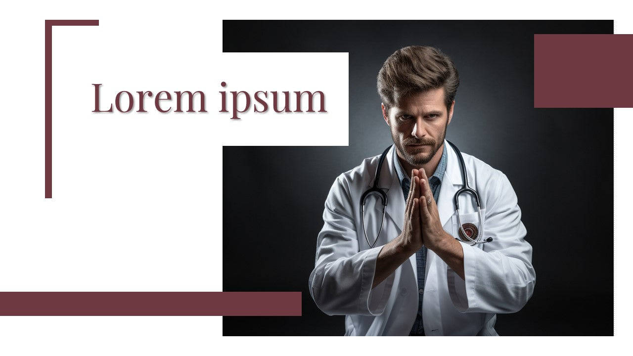 Template PowerPoint com inspiração na medicina