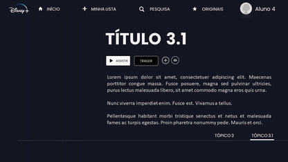 Template PowerPoint Disney+ — Slides com Magia e Estilo
