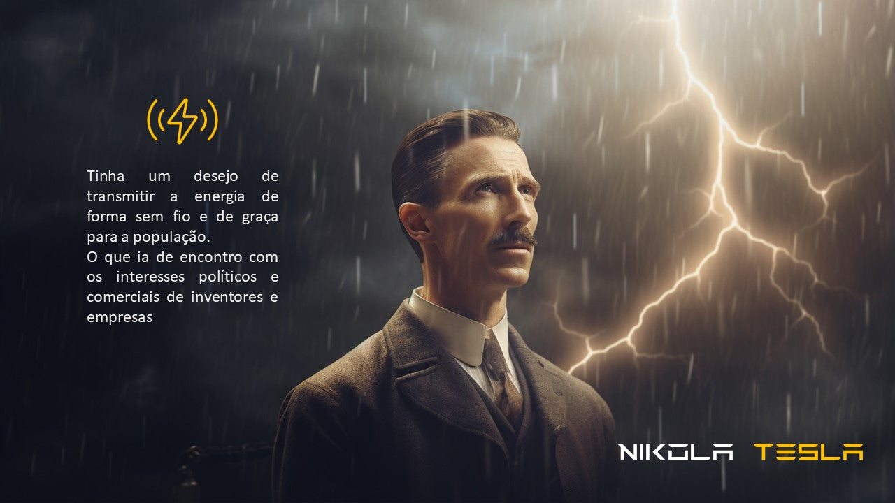 Template inspirado na obra de Nicola Tesla