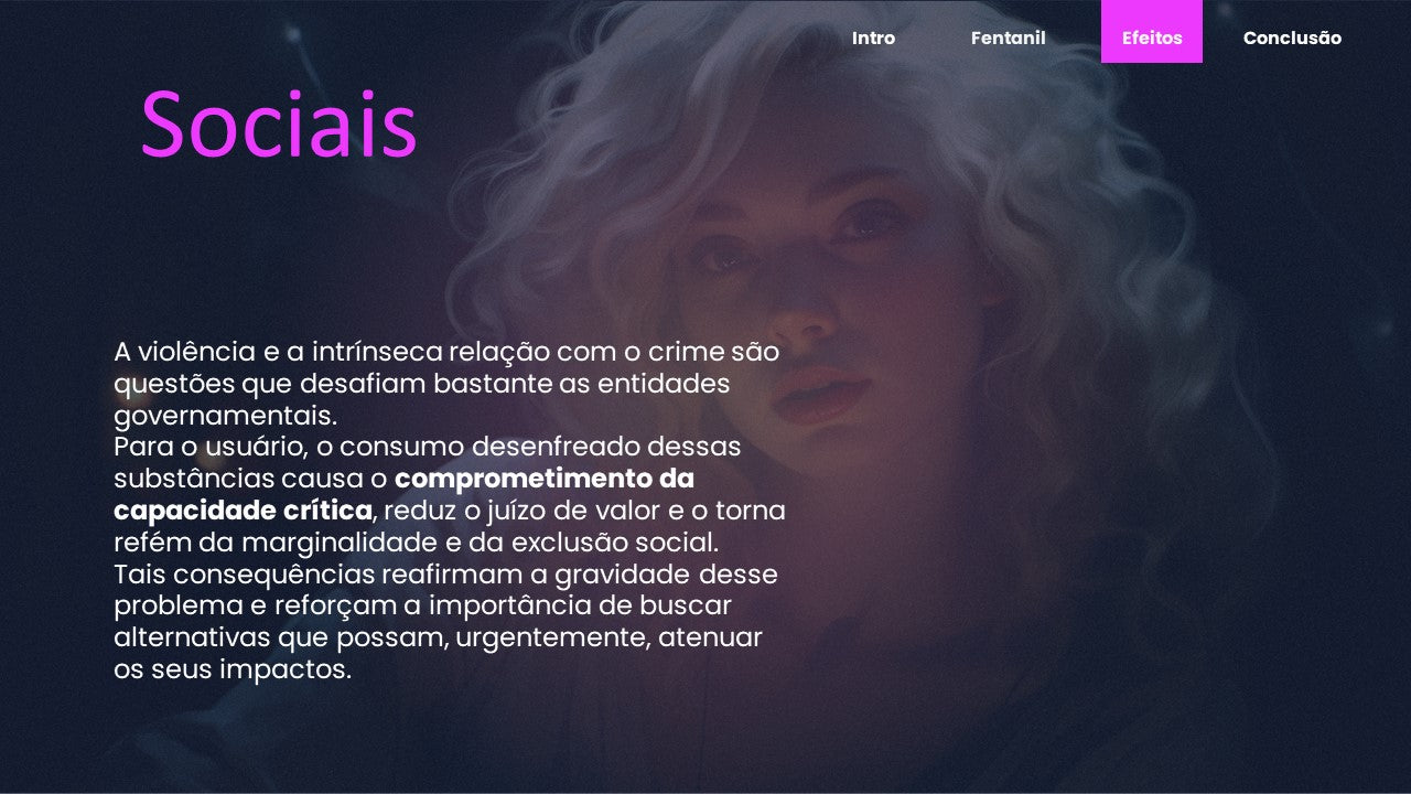 Template em powerpoint Inspirado em Euphoria