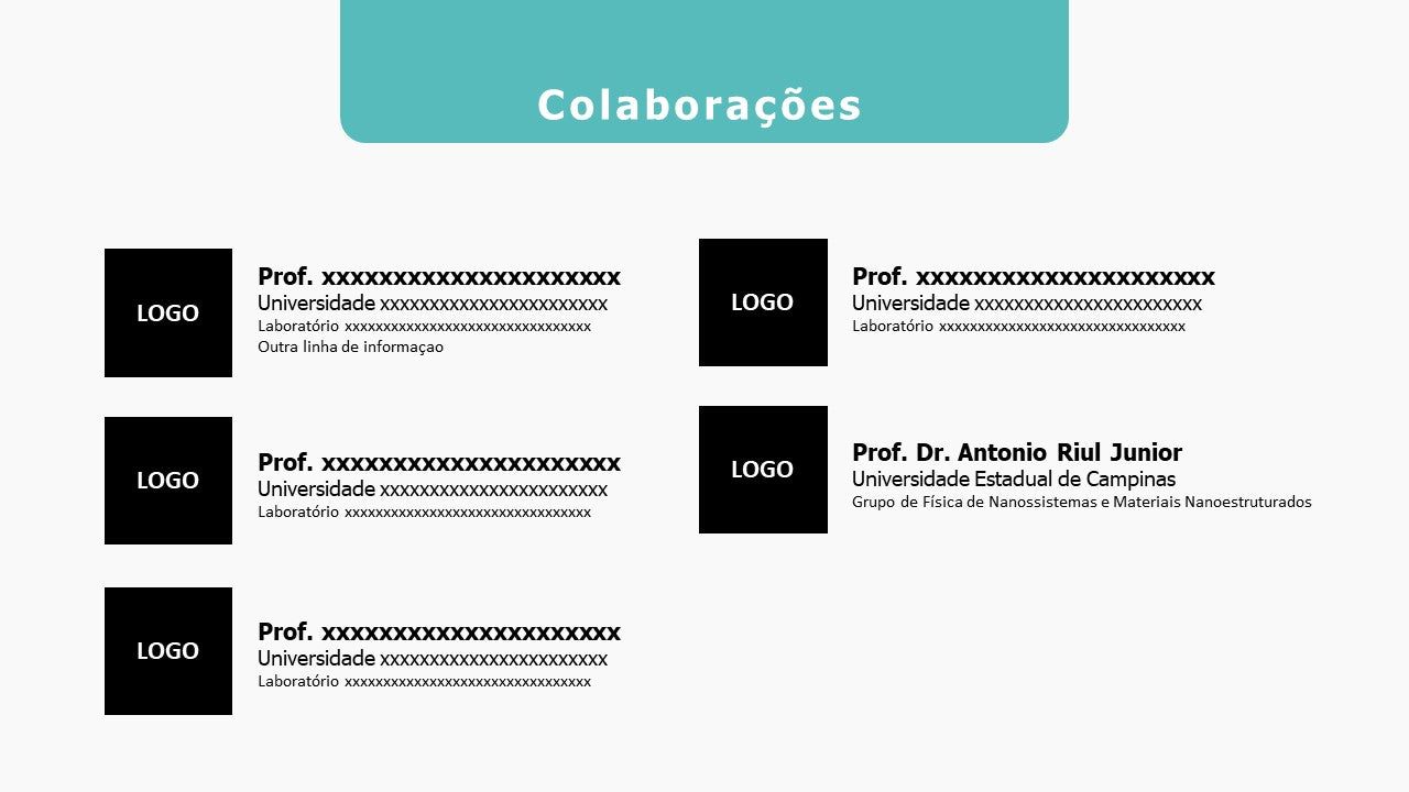 Modelo / Template de perfil acadêmico