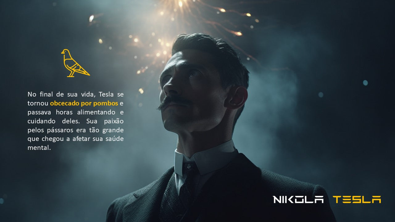 Template inspirado na obra de Nicola Tesla