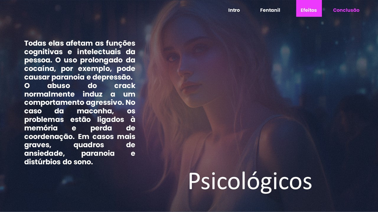 Template em powerpoint Inspirado em Euphoria