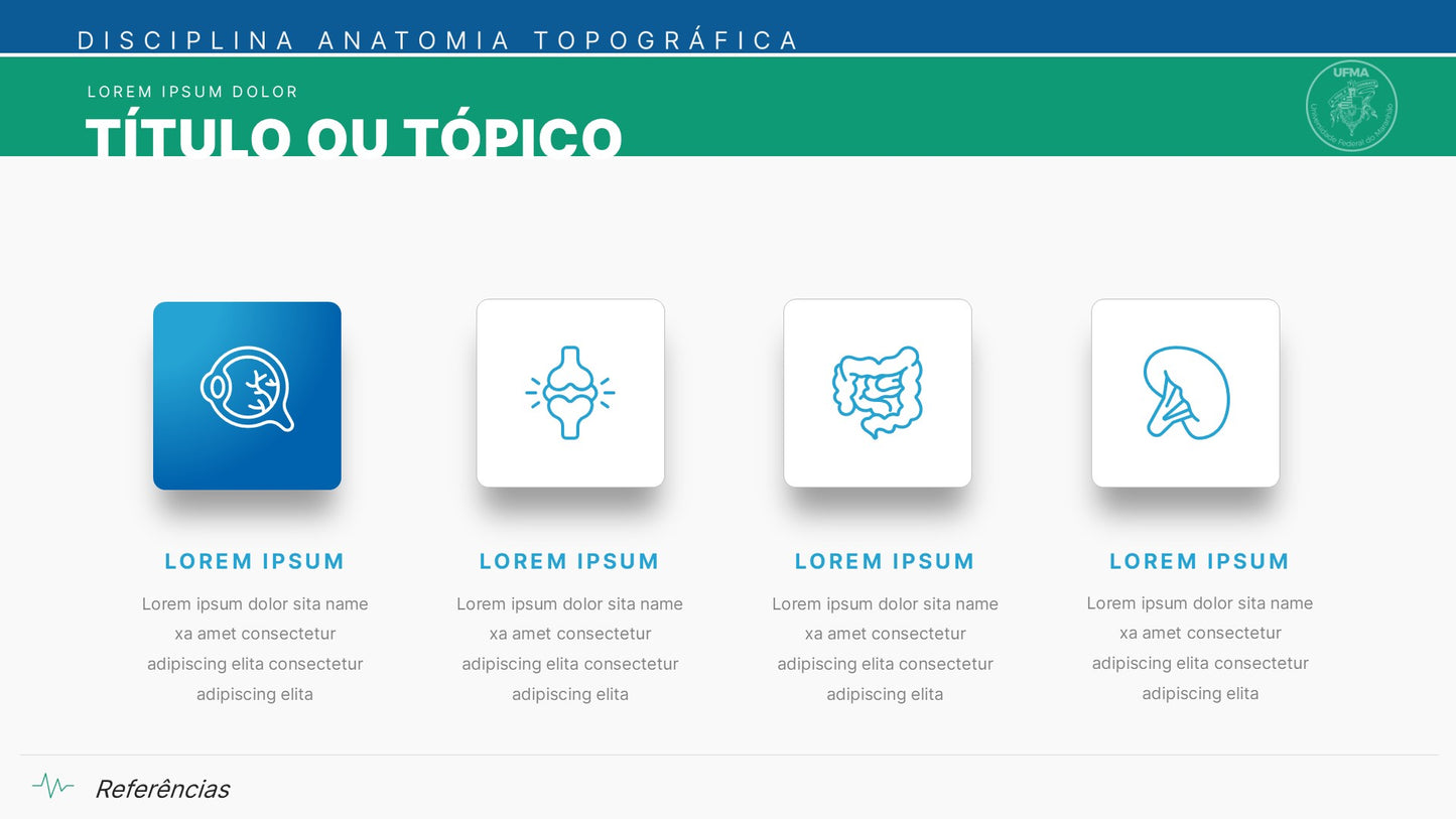 Template PowerPoint Anatomia — 38 Slides para Saúde e Medicina