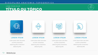 Template PowerPoint Anatomia — 38 Slides para Saúde e Medicina