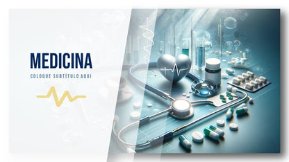 Combo PowerPoint Medicina — 7 Templates para Saúde
