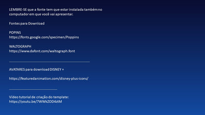Template PowerPoint Disney+ — Slides com Magia e Estilo