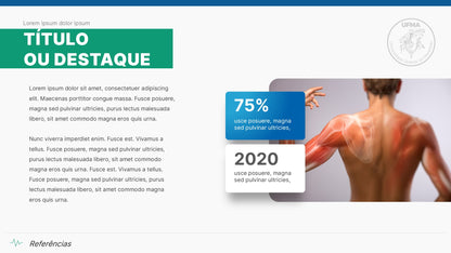Template PowerPoint Anatomia — 38 Slides para Saúde e Medicina