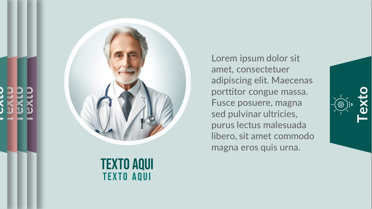 Combo de templates com imagens inspiradas na medicina