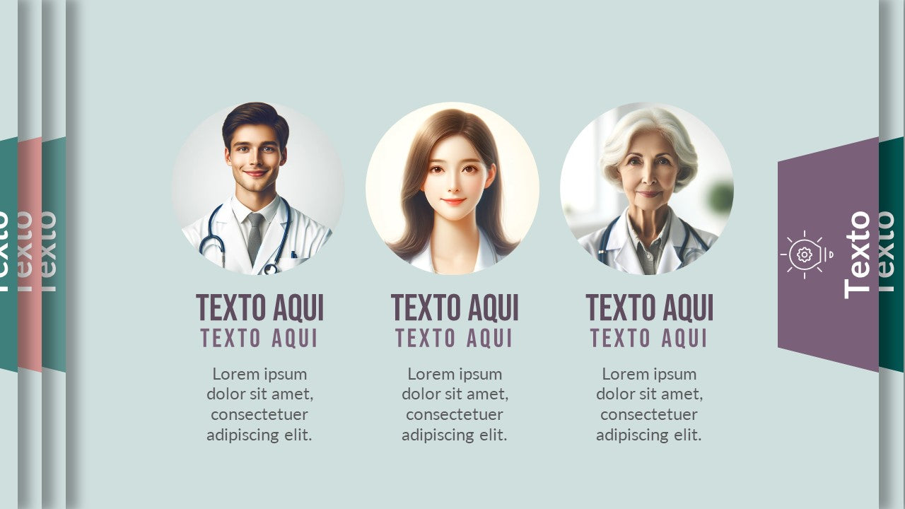 Combo de templates com imagens inspiradas na medicina