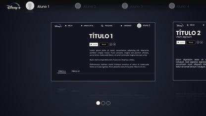 Template PowerPoint Disney+ — Slides com Magia e Estilo