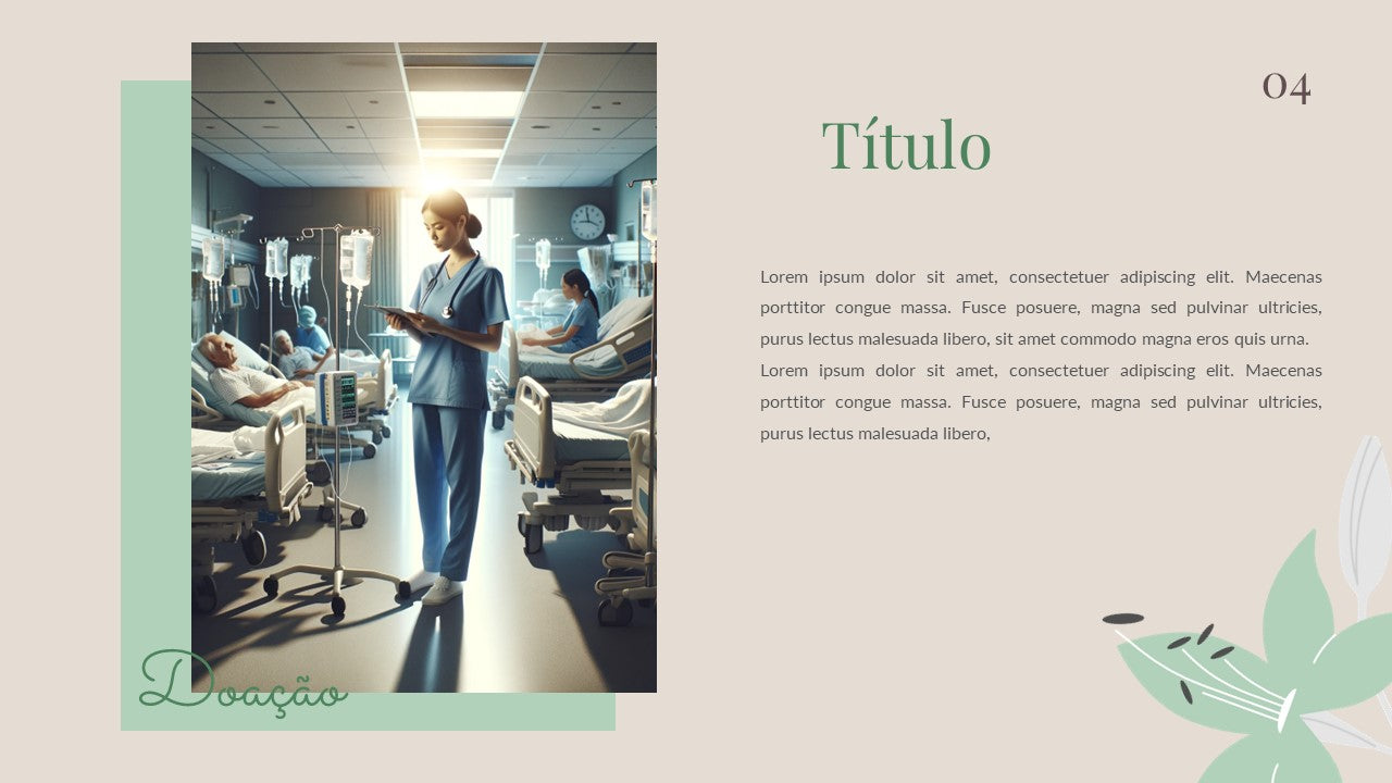 Combo de templates com imagens inspiradas na medicina