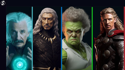 Template PowerPoint Vingadores — Apresentação com Estilo Épico