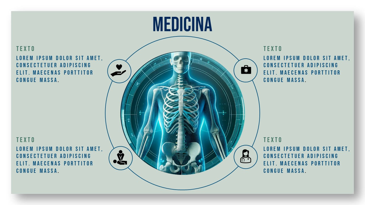 Combo de templates com imagens inspiradas na medicina