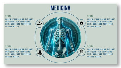 Combo PowerPoint Medicina — 7 Templates para Saúde