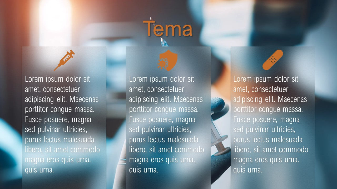 Combo de templates com imagens inspiradas na medicina