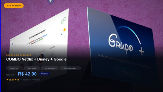 COMBO de Templates para powerpoint Inspirados em Streamings!